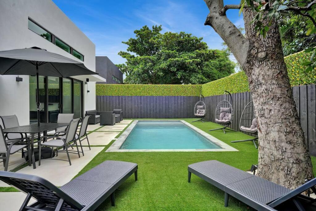 فيلا Design House -Heated Pool -Big Yard -Gated Parking ميامي المظهر الخارجي الصورة